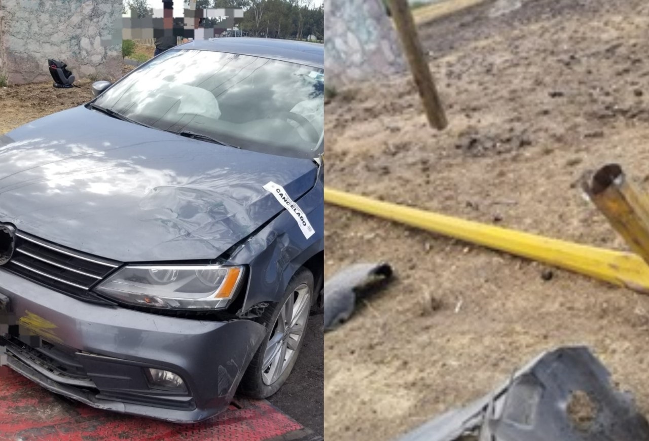 Pierde El Control Del Volante Y Se Impacta Contra Un Poste El Clarinete