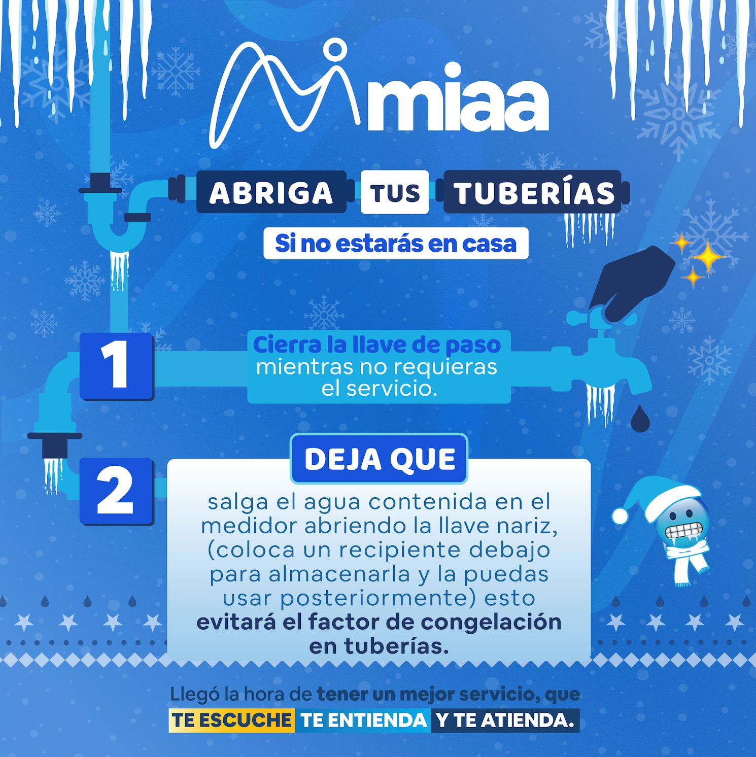 Emite MIAA recomendaciones para proteger tuberías en esta época – El ...