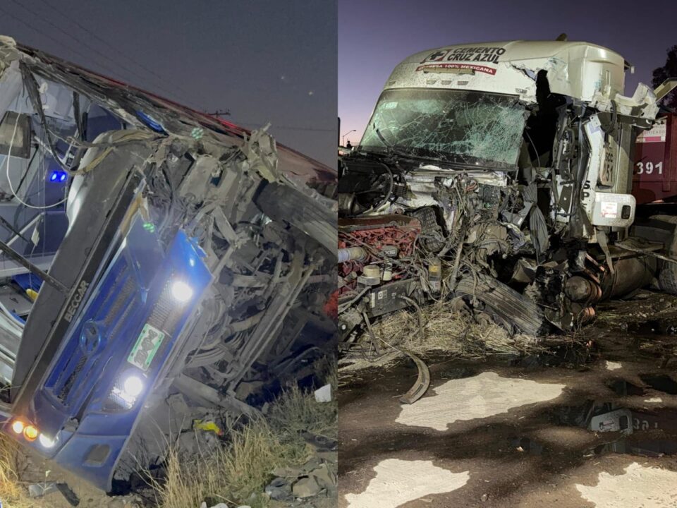 Choque frontal deja entre trailer y camión de pasajeros deja 12 heridos ...
